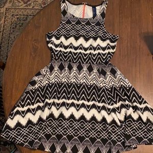Short Black and White Dress